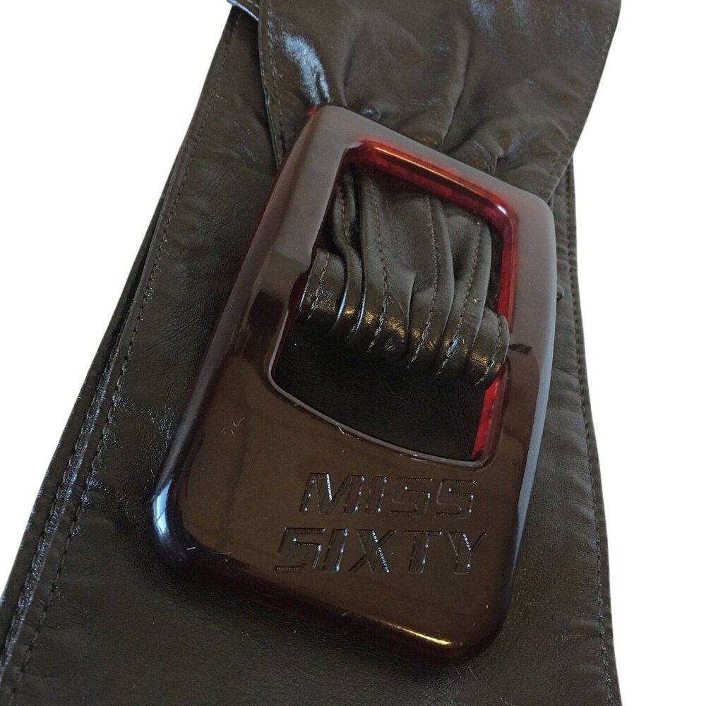 Miss Sixty Wide Leather Belt Contemporary Accessories